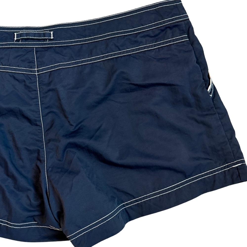 Nautica Women’s Size Med Navy Blue Shorts White Piping Pockets EUC 16” Waist - Picture 4 of 6